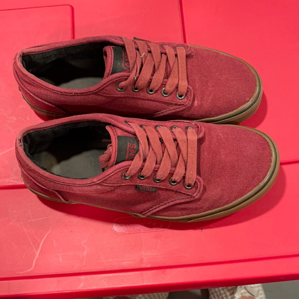 Maroon vans